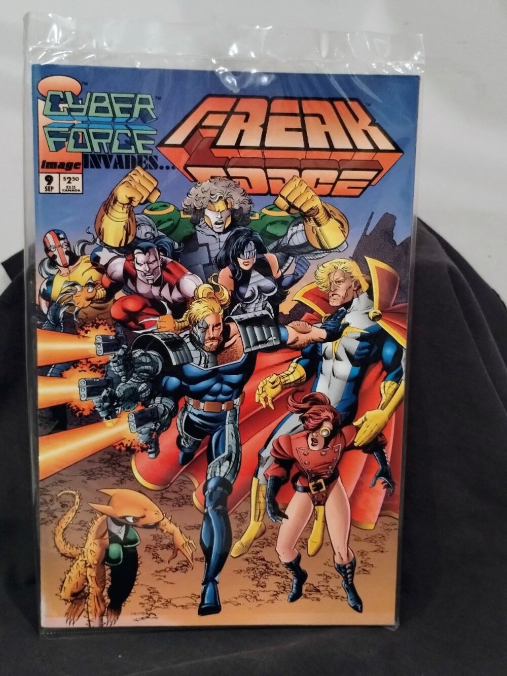 Freak Force #9 Image 1994 - Keith Giffen & Erik Larsen - Groo Back Cover Ad